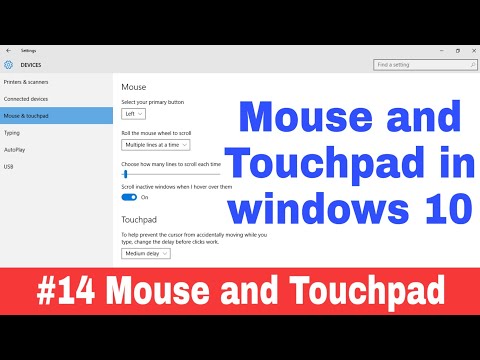 #14 Mouse and Touchpad in windows 10 Computer/Laptop/PC in Hindi