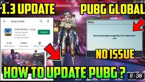 How to update and download pubg mobile global  1.3.0 | play without vpn |