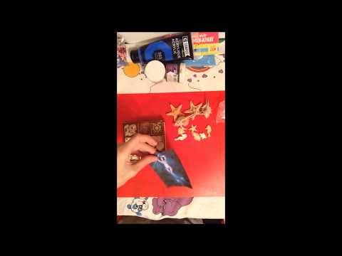 МК 3 D бутылка в морском стиле. Декупаж.