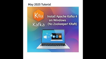 Kafka 4 install on windows 11 without Zookeeper uses Kraft - 2025 May