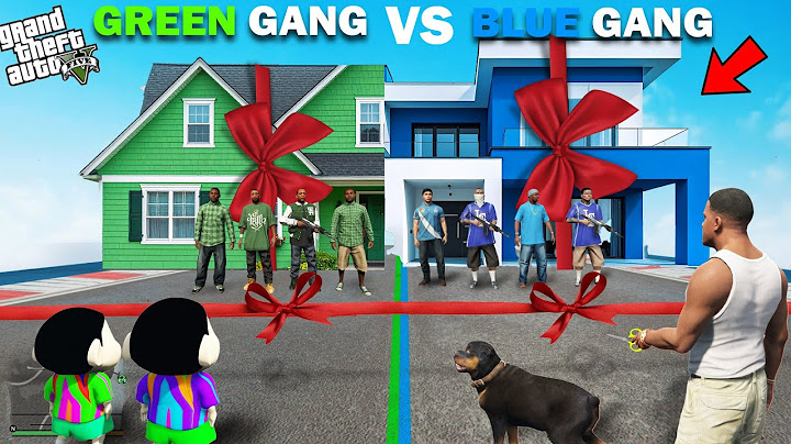 Franklin Blue Gang VS Shinchan Green Gang New House Challenge In GTA 5!