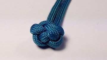 How To Tie A Decorative Paracord Chinese Button Knot - Tutorial