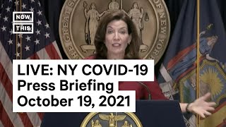 NY Gov. Kathy Hochul Holds COVID-19 Briefing, October 19, 2021 I LIVE