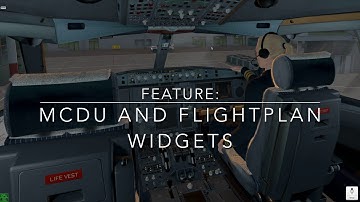 JD320/330 FlightPlan and MCDU widgets usage