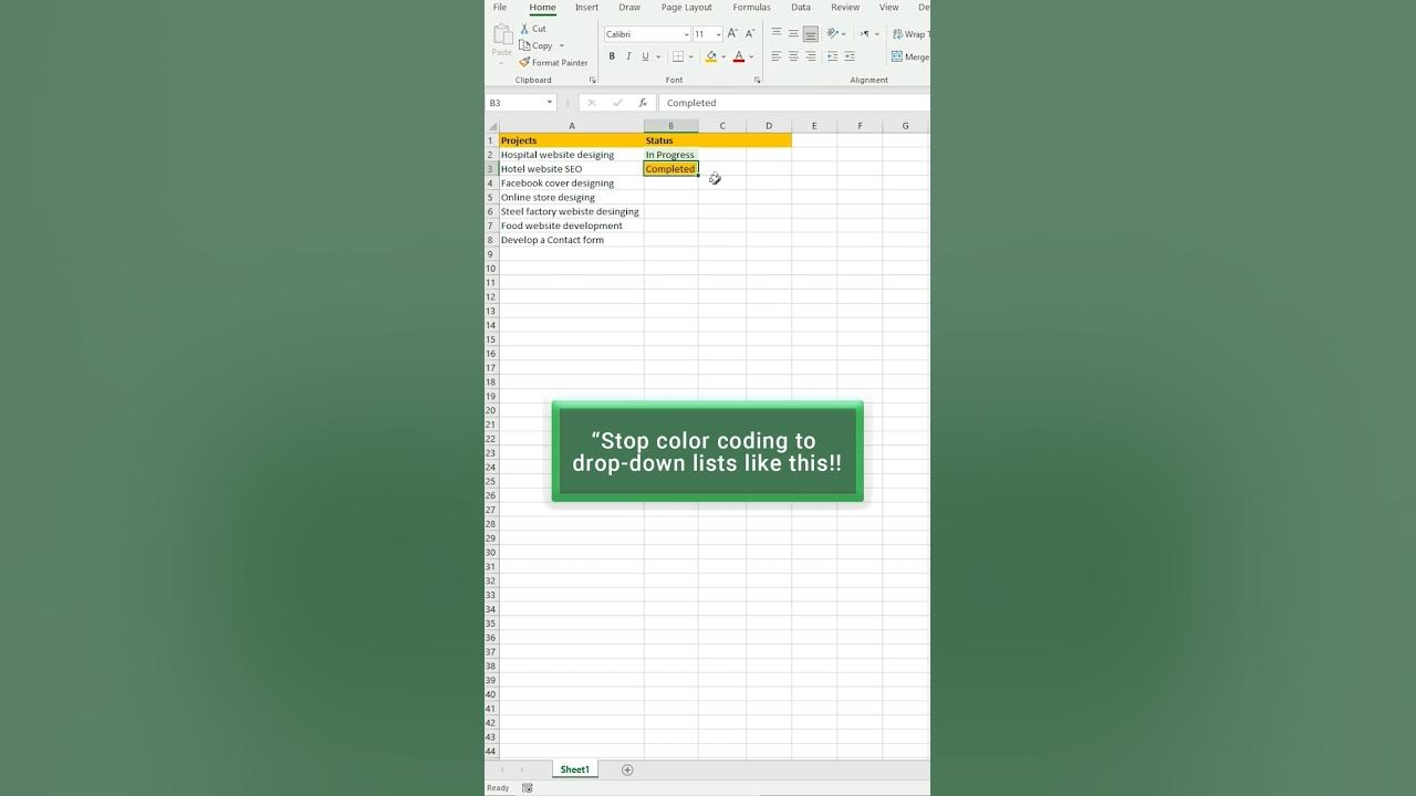 color-coded-drop-down-list-in-excel-excel-shorts-tutorial-youtube