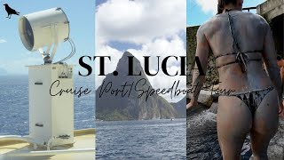 ST. LUCIA CRUISE PORT| NORWEGIAN EPIC DESTINATION STOP| Speedboat Tour, Mud bath, swim excursion