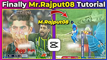 Cricket Video Editing Like @Mr.rajput08 || tiktok trending cricket video editing capcut