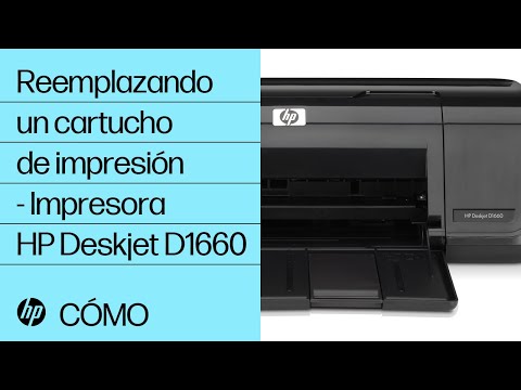 Reemplazando un cartucho de impresión - Impresora HP Deskjet D1660 | HP Support