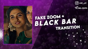 Black Bar With Fake Zoom Transition | Alightmotion Malayalam Tutorial | NKL EDITS