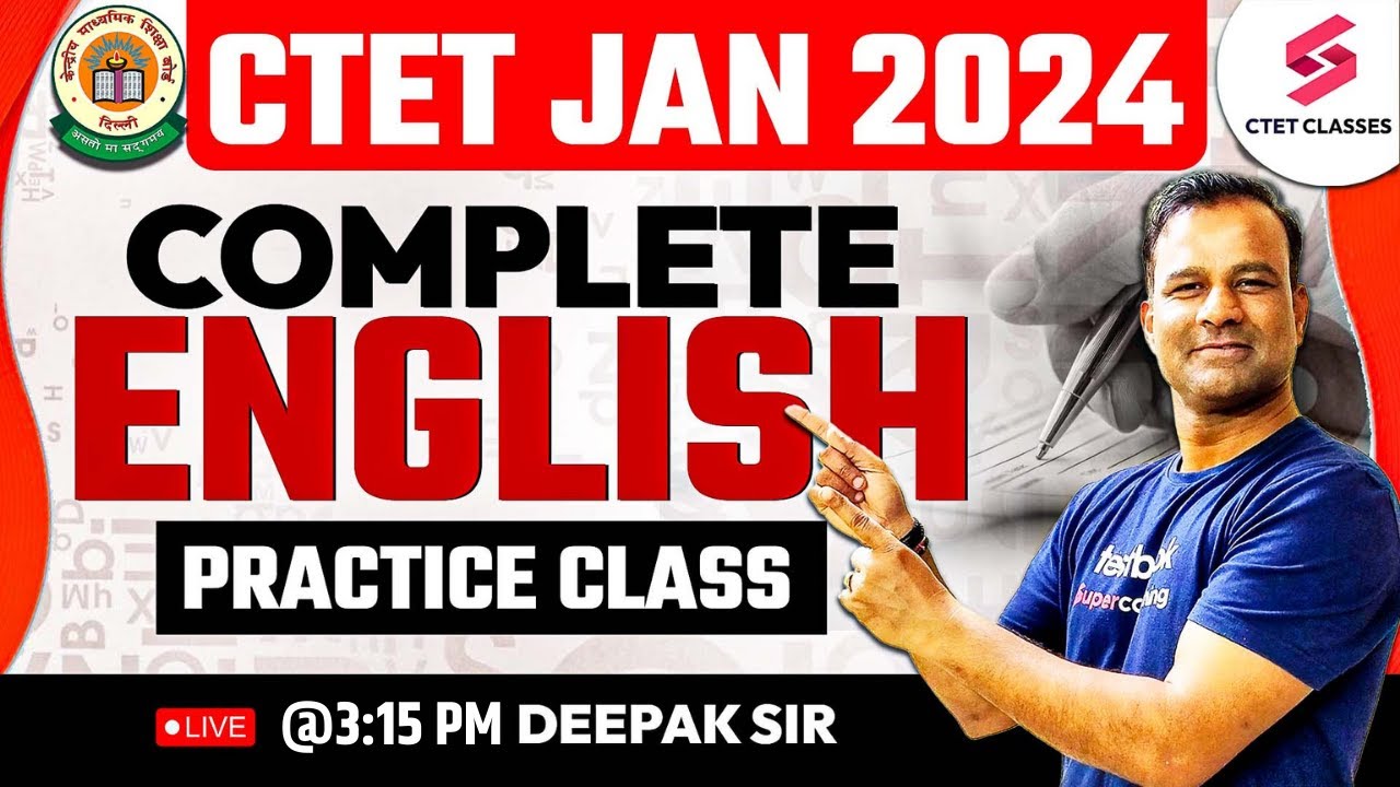 CTET ENGLISH PREVIOUS YEAR QUESTIONS WITH SOLUTION | CTET JAN 2024 ...