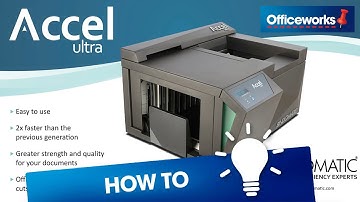 How to Use the Bindomatic Accel Ultra Thermal Binding Machine