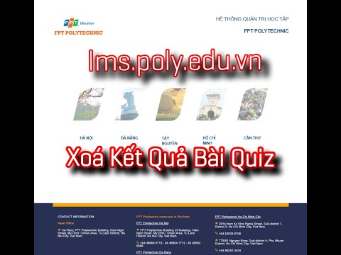 Video #lms.poly.edu.vn Hướng Dẫn Xóa Kết Quả Trắc Nghiệm Đã... - YouTube