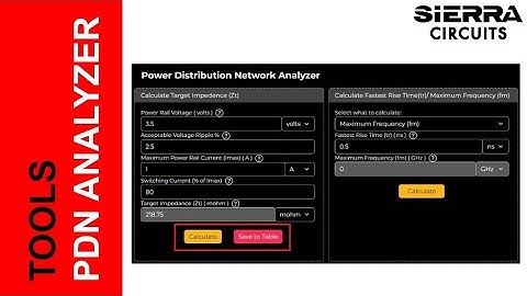 Power Distribution Network Analyzer | Sierra Circuits