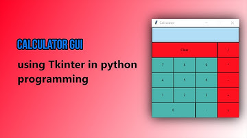 How to create a Calculator using python(tkinter)||Programmatic_tech