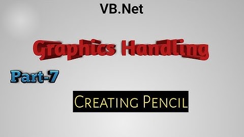 Creating Pencil in vb.net|Graphics Handling