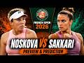 Linda Noskova vs Maria Sakkari | French Open 2026 | Roland Garros Round 1 | Preview &amp; Prediction