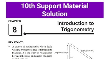 Chapter 8 Q1-4 introduction to trigonometry ll support material ll CBSE ll