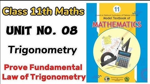 Fundamental law of trigonometry class 11 Maths nfb