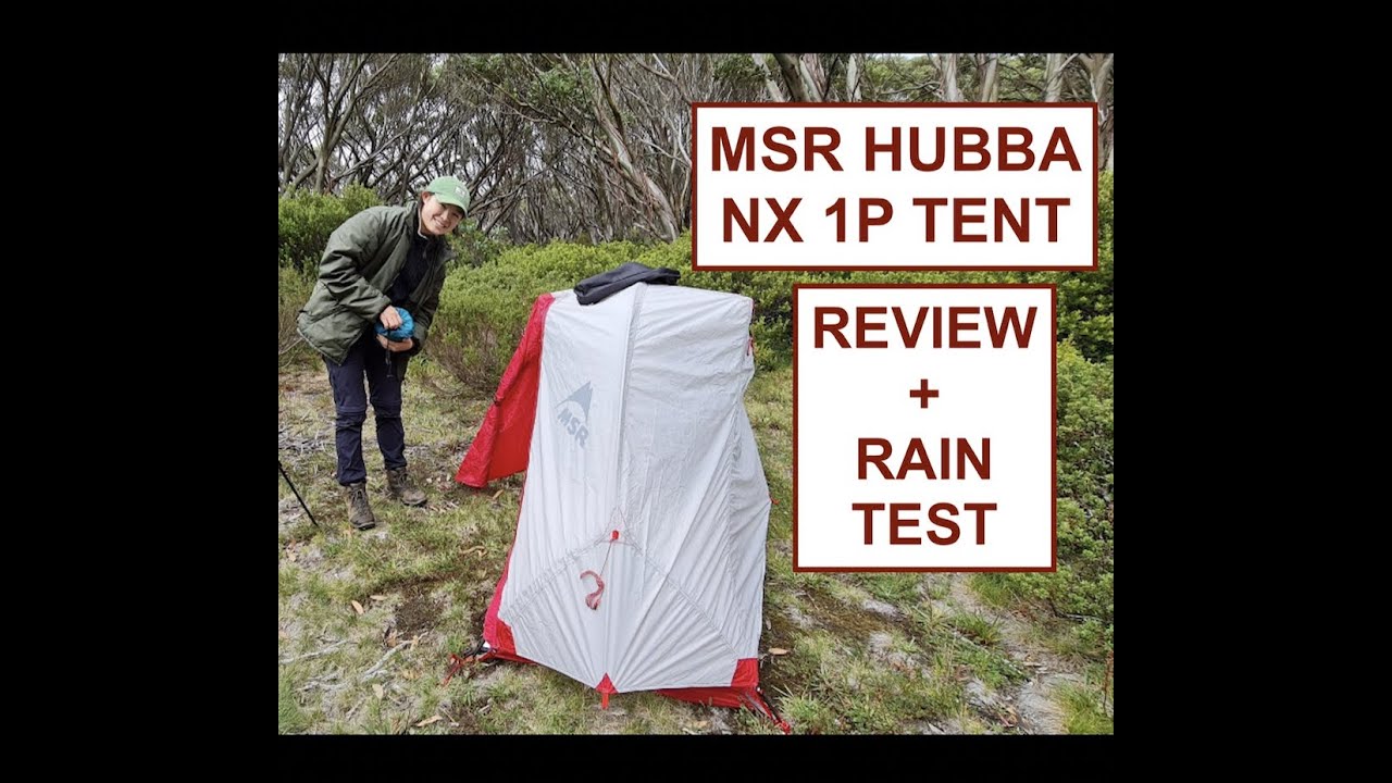 Msr Hubba Nx 1p Review Rain Test Youtube