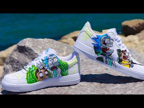 rick and morty air force 1's
