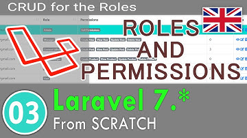 03 -  Laravel 7.* Course   Roles and Permissions without package -  Part 3