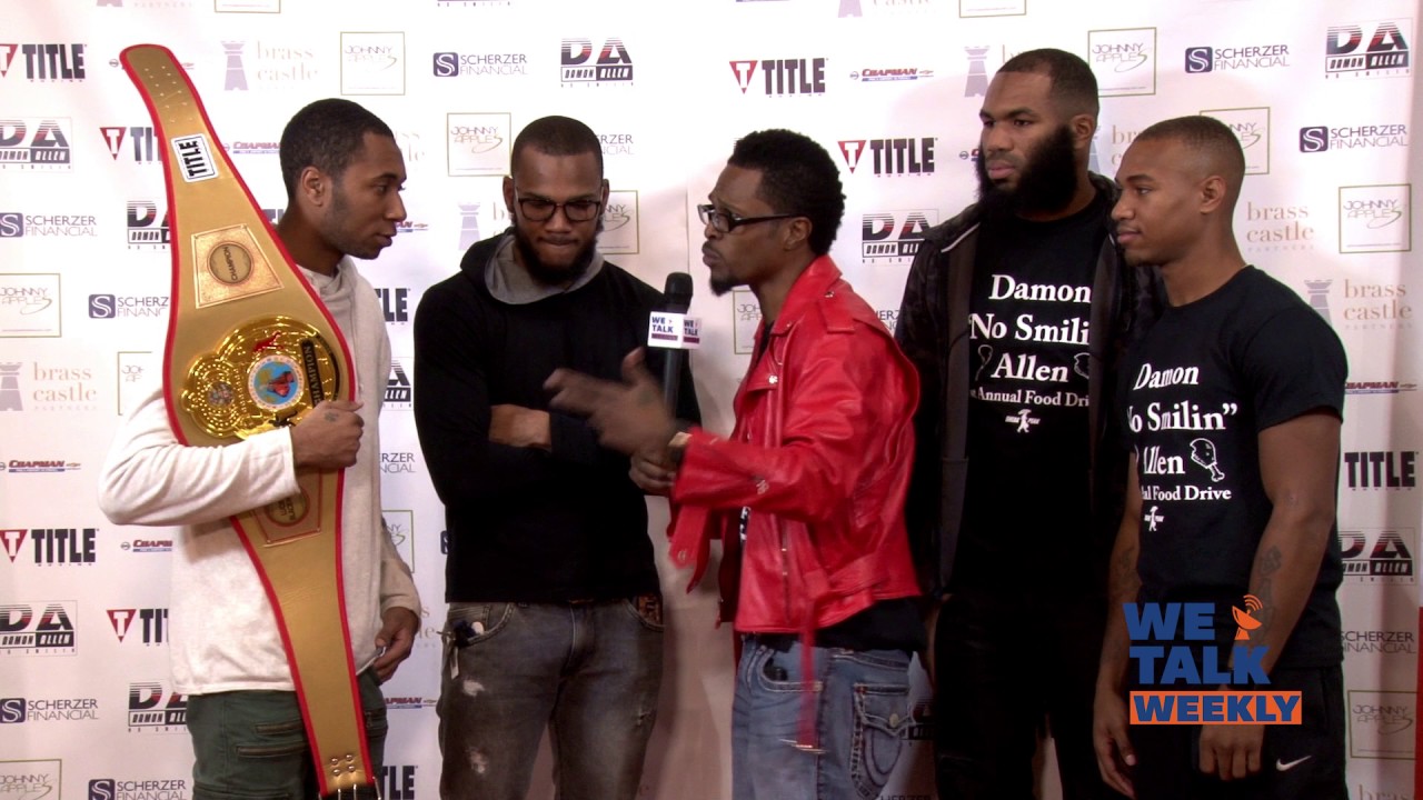 Charles Gregory w/ Amateur boxer Special K' on Red Carpet