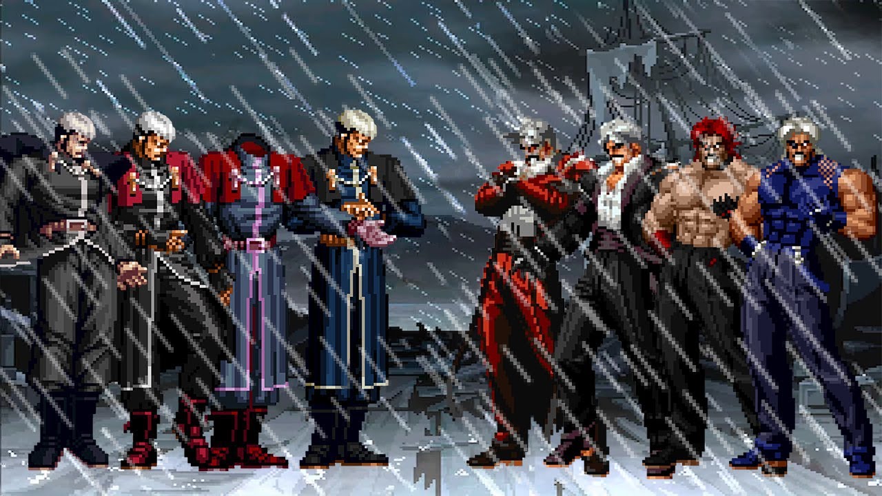 [KOF Mugen] Boss Goenitz Team vs Boss Rugal Team - YouTube
