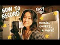 How to record musiccovers for beginnersnoobs