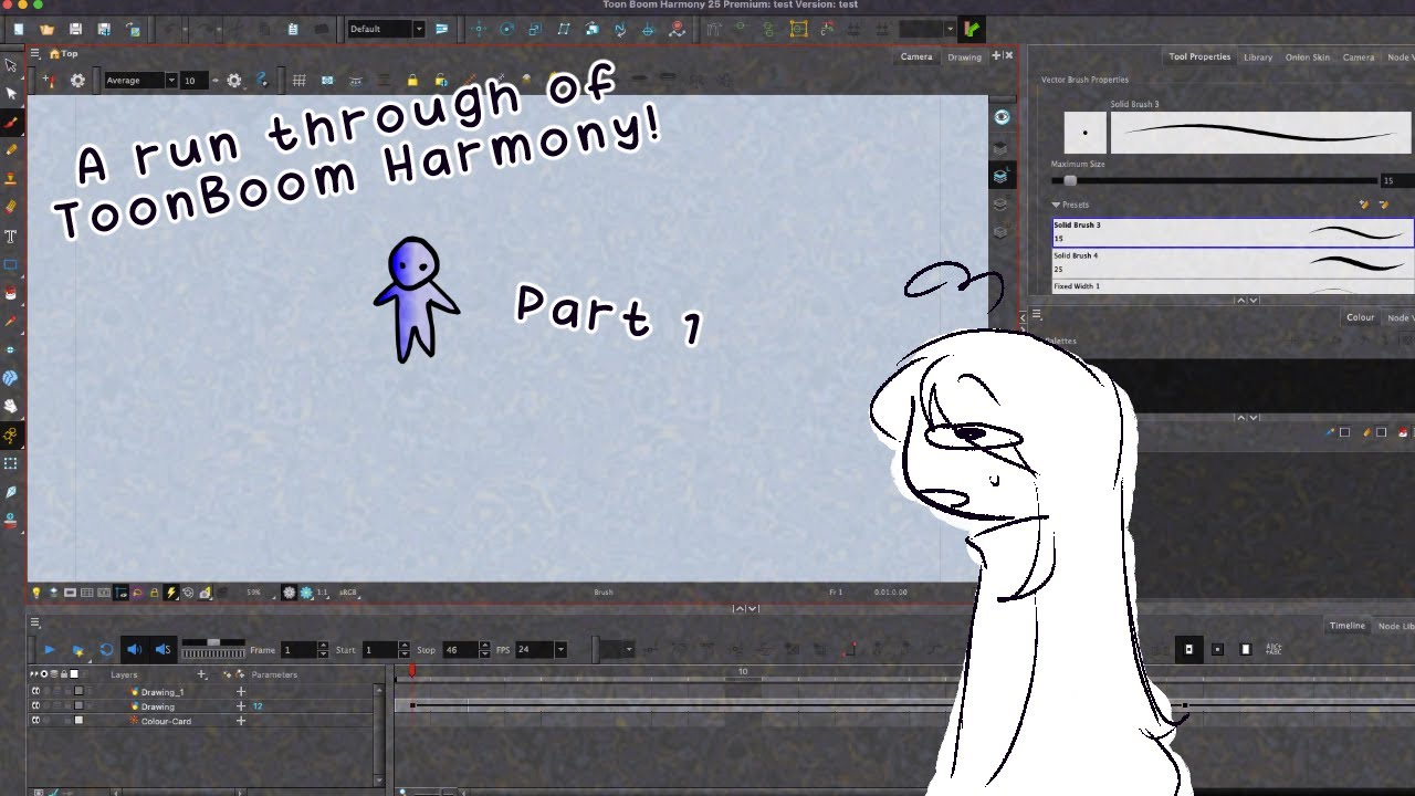 Toon Boom Harmony Basics (Frame-by-Frame) | Tools Overview – Part 1