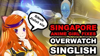FIXING OVERWATCH ECHO'S SINGLISH! Singapore Vtuber does voice over!