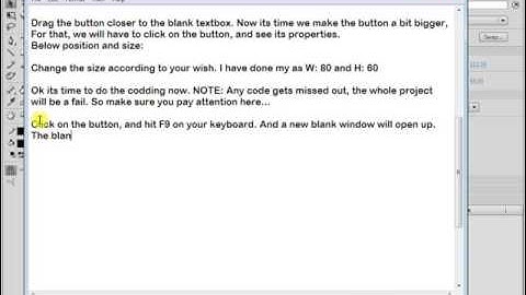 Make A Simple Button on Adobe Flash CS6