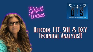 Bitcoin,LTC, SOL and DXY Elliott Wave Analysis Today!!