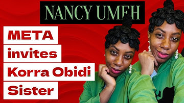 Korra obidi sister Nancy umeh invited by meta to the USA 