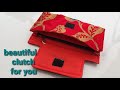 सिर्फ 10 मिनट में कपड़े से क्लच बैग || How to make beautiful Clutch Bag from waste fabric