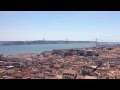 Lisbon Skyline (Lisboa) in Portugal (Panoramic view from Castle of São Jorge)