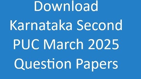 Karnataka 2nd PUC Basic Mathematics Question Paper of March 2025 #2ndpuckarnataka