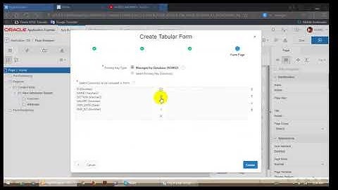 How to create Tabular form in Oracle Apex 5.1 | Oracle Apex tutorial | JK