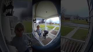 Woman With Baby Stroller Rings Doorbell, Then Tornado Hits 😱🌪️ | RingVision AI