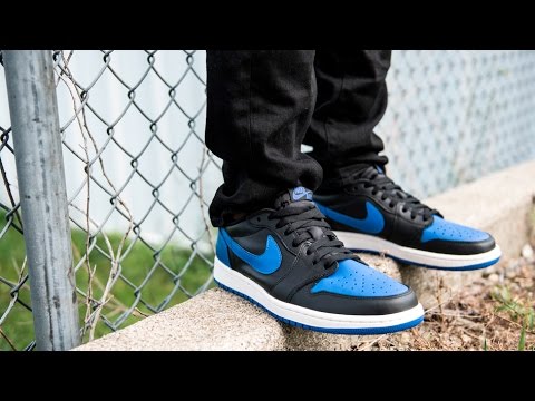 jordan 1 low royal on feet