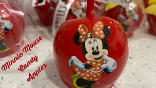 MINNIE MOUSE INSPIRED CANDY APPLES🍭🍏 | EDIBLE IMAGE | PACKING | PRICING💰