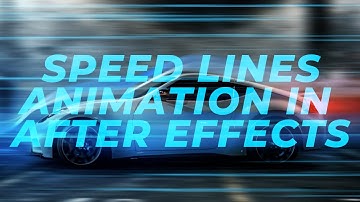 How to Create Speed Lines Animation in Adobe After Effects | Quick and Easy Tutorial by #motionmade