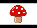 How to Draw a Mushroom for Kids & Toddlers | Easy Step-by-Step