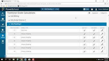 PowerTeacher Pro for Primary Teachers: changing the grade weighting