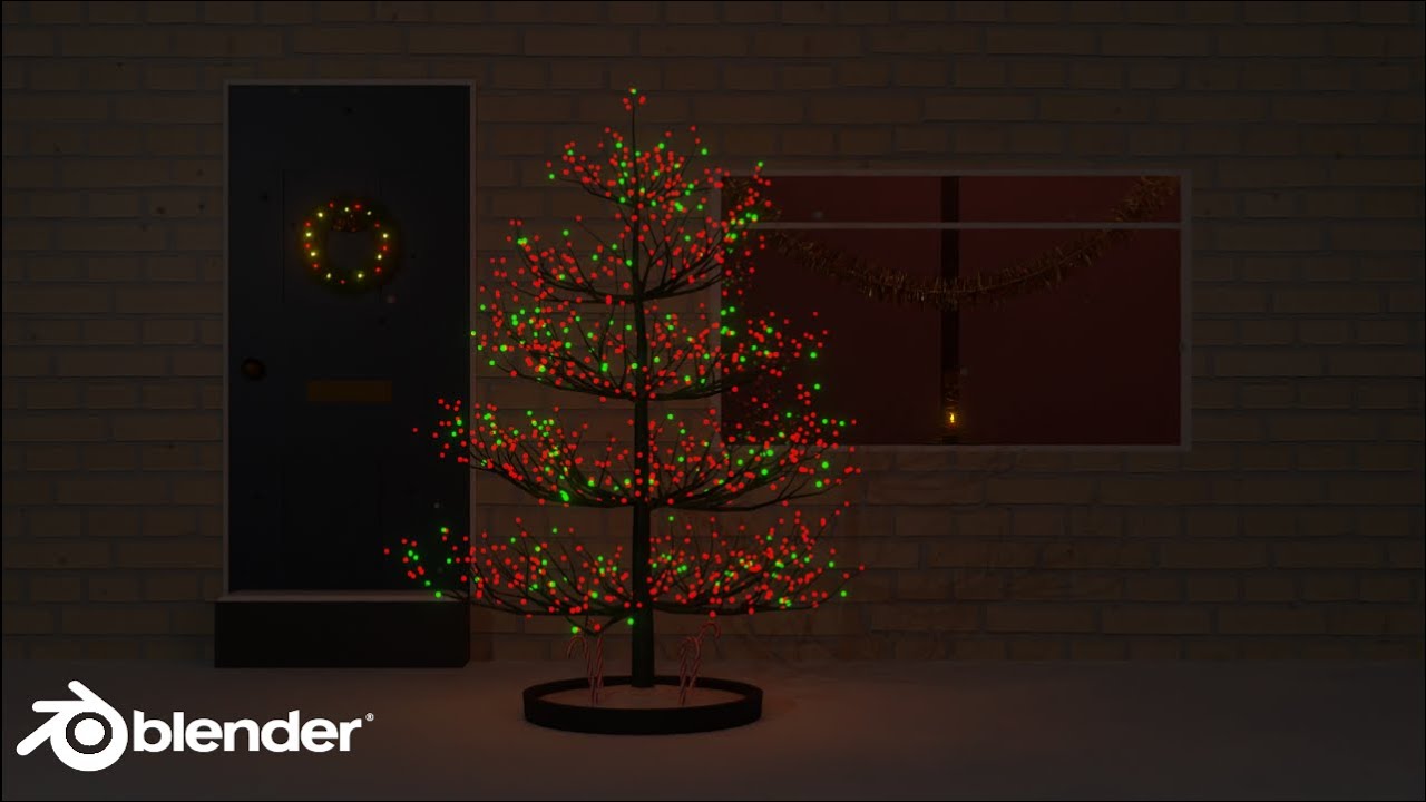 Blender Animation: Christmas Garden