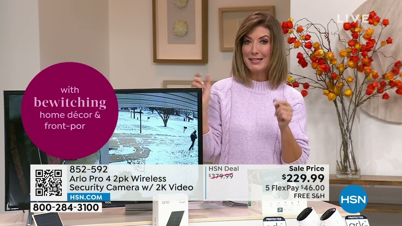 Arlo Pro 4 2pk Wireless Security Camera w/2K Video