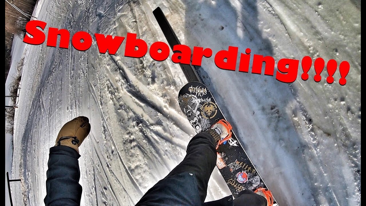 Snowboarding 50 degree day at Bousquet GoPro HERO 7 Hypersmooth