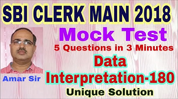 Data Interpretation Questions-180 Pie Diagram with Table  SBI CLERK MAIN