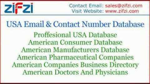 USA Email Lists, Email & Mailing List, BULKdatabase, Opt-in e-mail lists:zifzi4