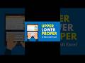 Microsoft Excel | Upper Function | convert test to uppercase using upper function #excel