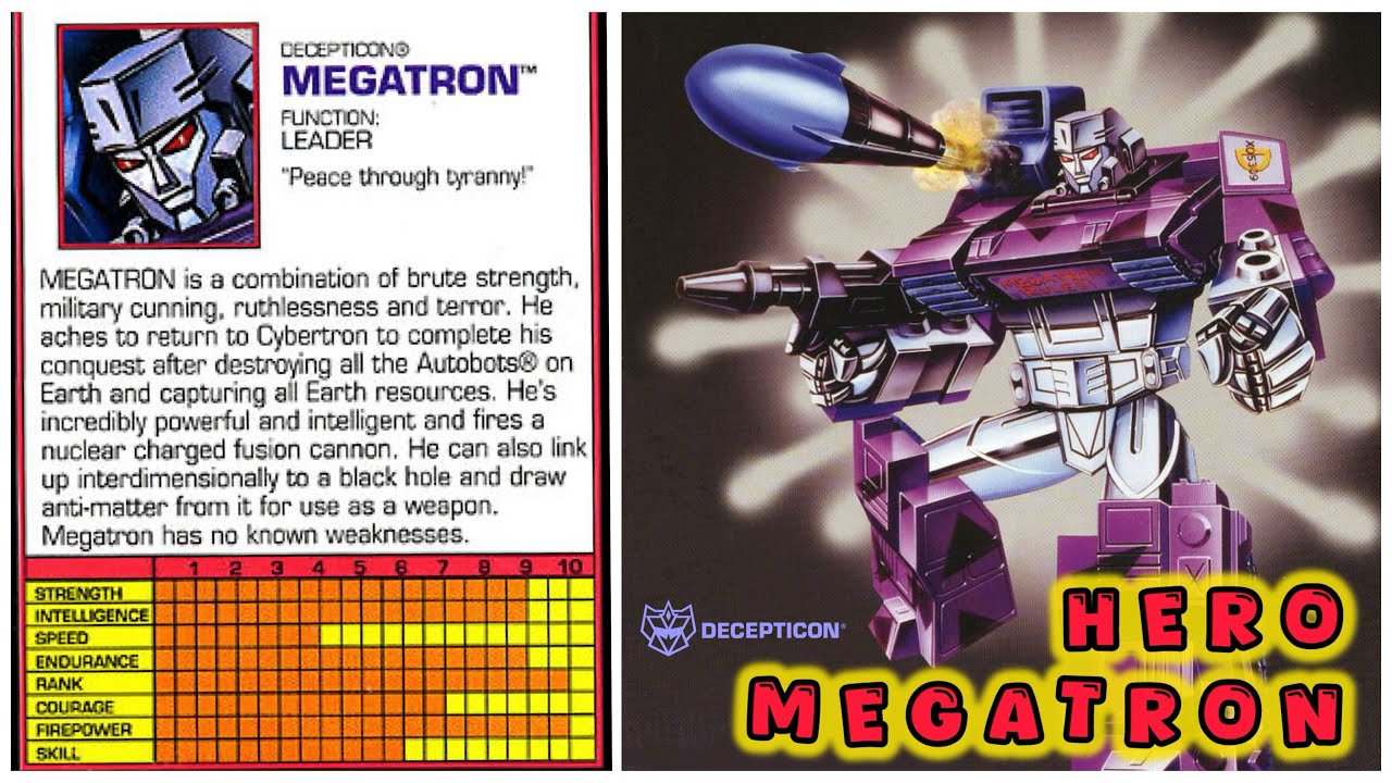 All Hail Megatron! MEGATRON RULES! Transformers G2 robots in Disguise Hero Megatron view review